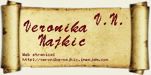 Veronika Najkić vizit kartica